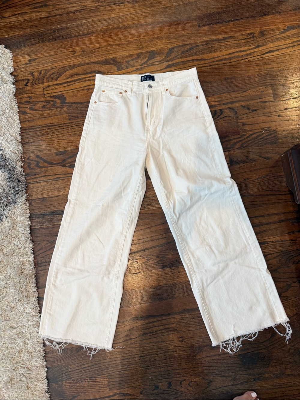 NWOT GAP White High-Rise Wide-Leg Jeans 8 / 29